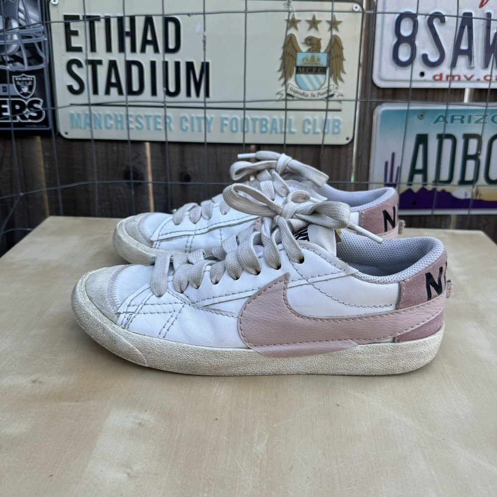 Size 10.5/M9 - Nike Blazer‎ Low 77 Jumbo Shoes DQ1470 102 White/Rose Whisper